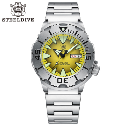 STEELDIVE Official SD1984 High Quality 200M Waterproof NH36 Day Function Sapphire Glass Mens Dive Watch