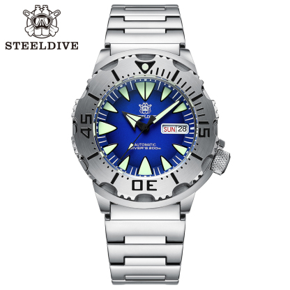 STEELDIVE Official SD1984 High Quality 200M Waterproof NH36 Day Function Sapphire Glass Mens Dive Watch