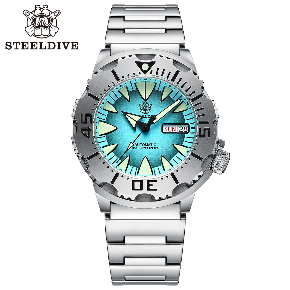 STEELDIVE Official SD1984 High Quality 200M Waterproof NH36 Day Function Sapphire Glass Mens Dive Watch