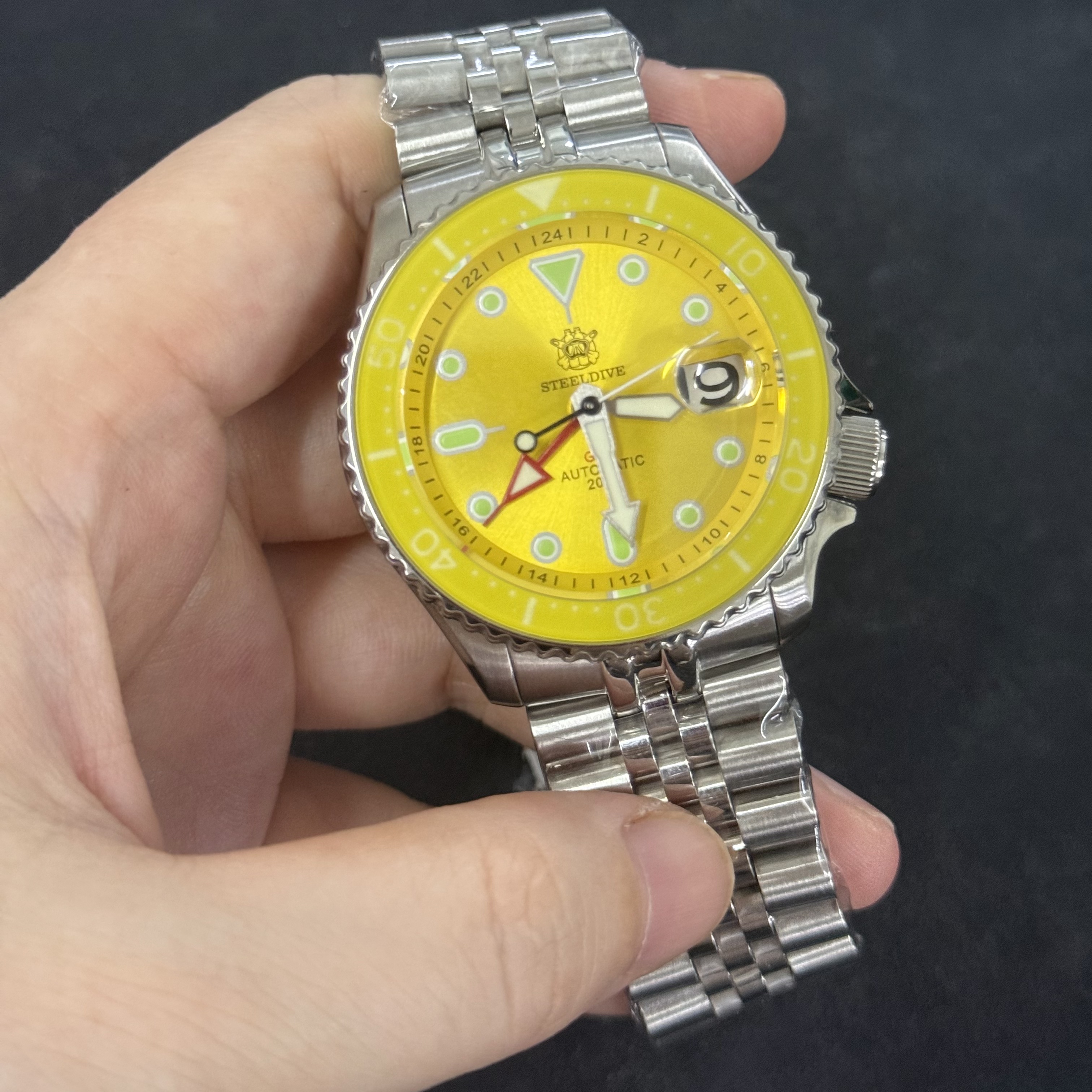 STEELDIVE Official SD1994C Yellow Personalized Design Japan NH34