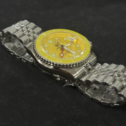 STEELDIVE Official SD1994C Yellow Personalized Design Japan NH34 GMT Watch