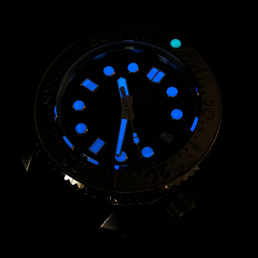 STEELDIVE Official SD1968S Swiss Luminous 44MM One-piece Bronze Case 300M Waetrproof Sapphire Glass NH35 Mens Dive Watch