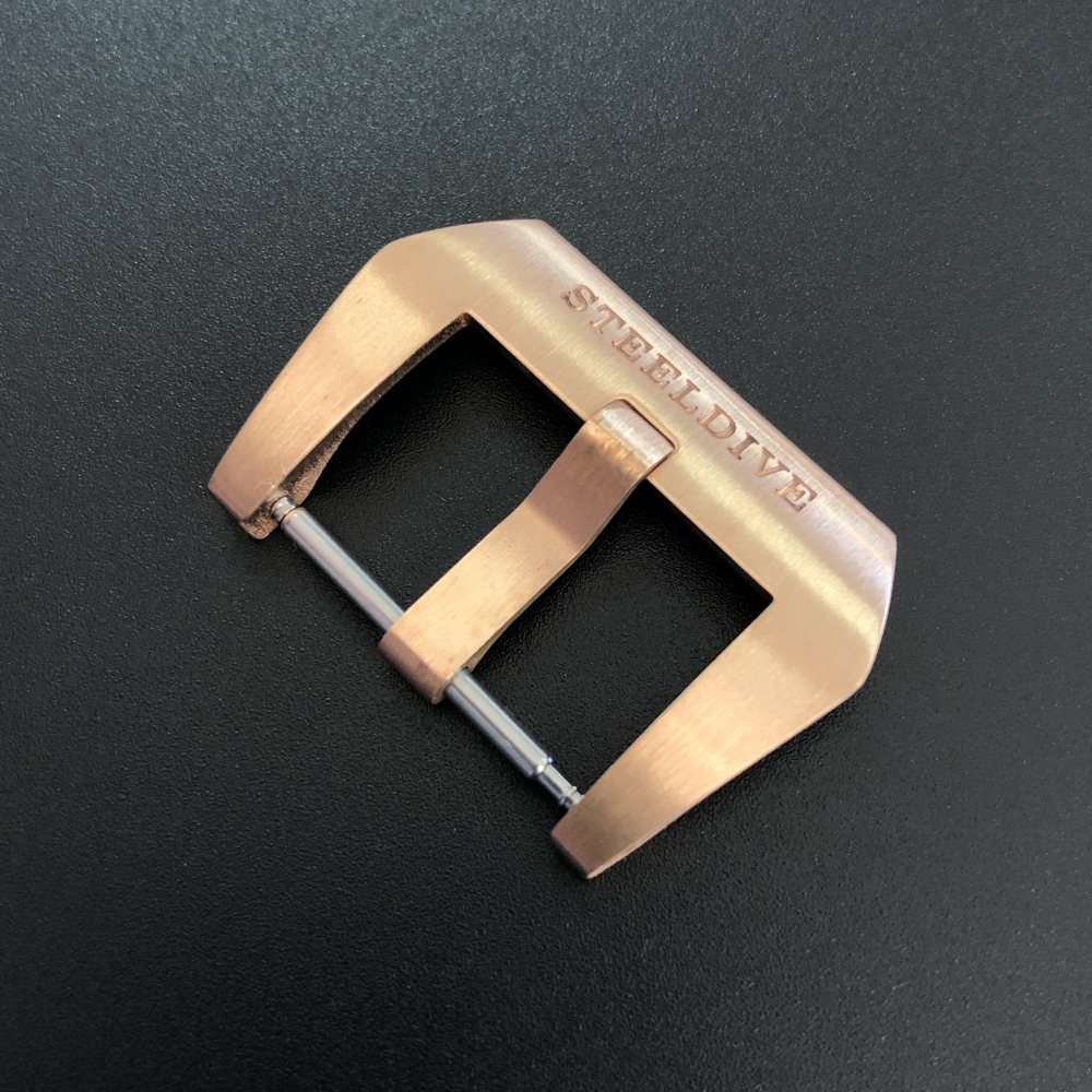 STEELDIVE Official SD2201S 20mm 22mm 24mm Solid Bronze Buckle Only with Logo