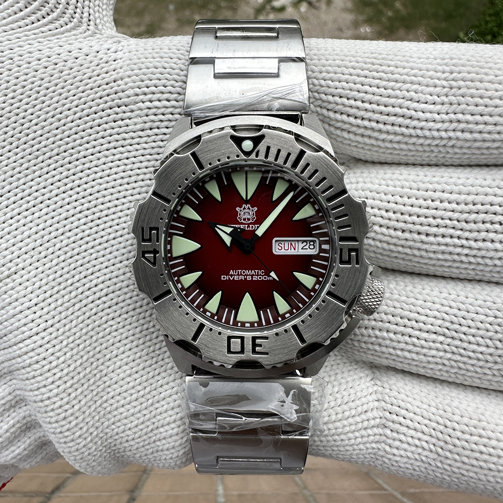 STEELDIVE Official SD1984 High Quality 200M Waterproof NH36 Day Function Sapphire Glass Mens Dive Watch