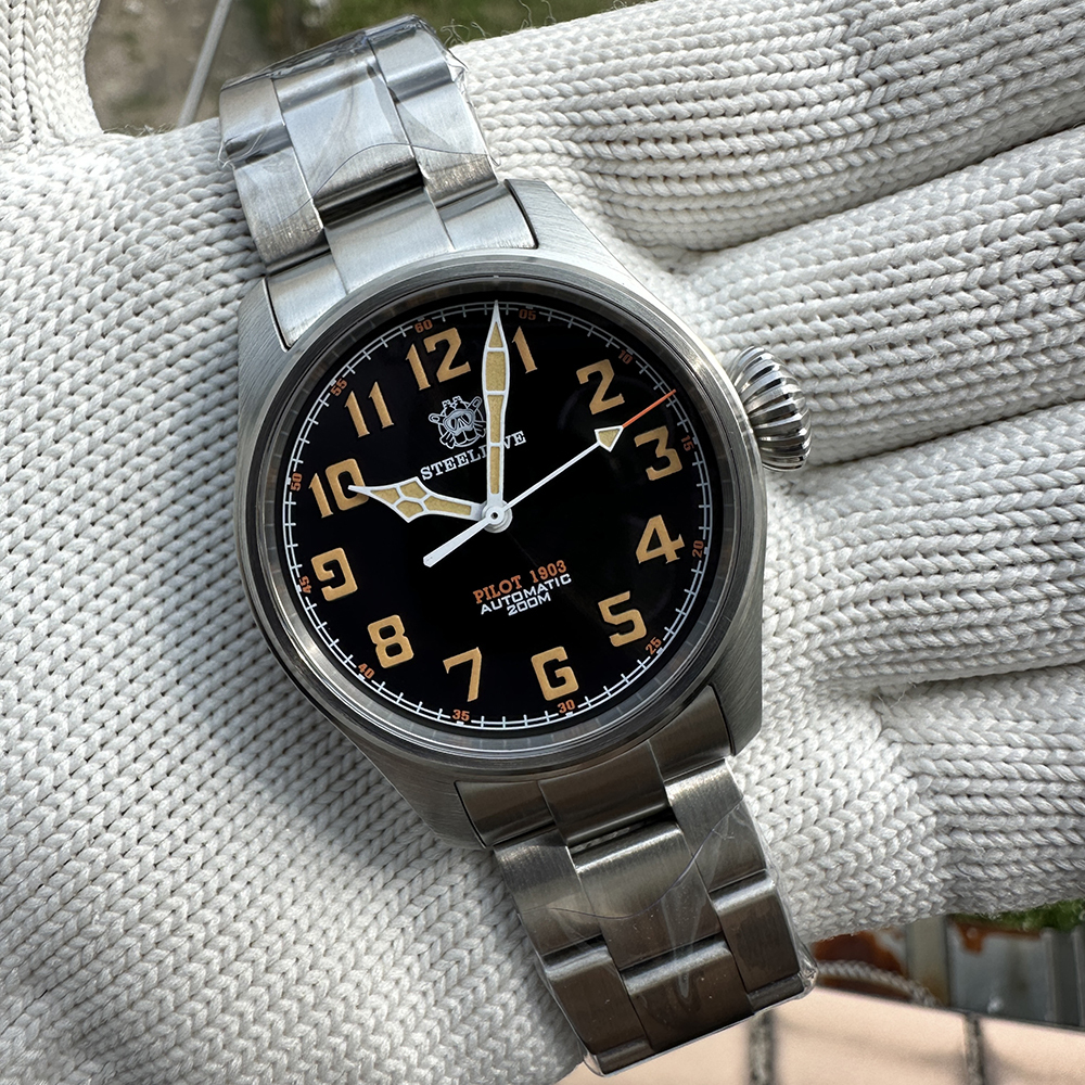 STEELDIVE Official SD1928V Swiss Luminous 39MM NH35 Automatic Movement Dive Watch for Men