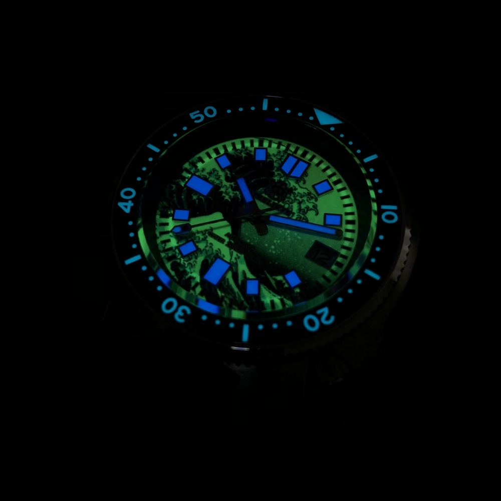 STEELDIVE Official SD1970J Kanagawa Dial Super Luminous NH35 Autoamtic 200M Dive Watch for Men