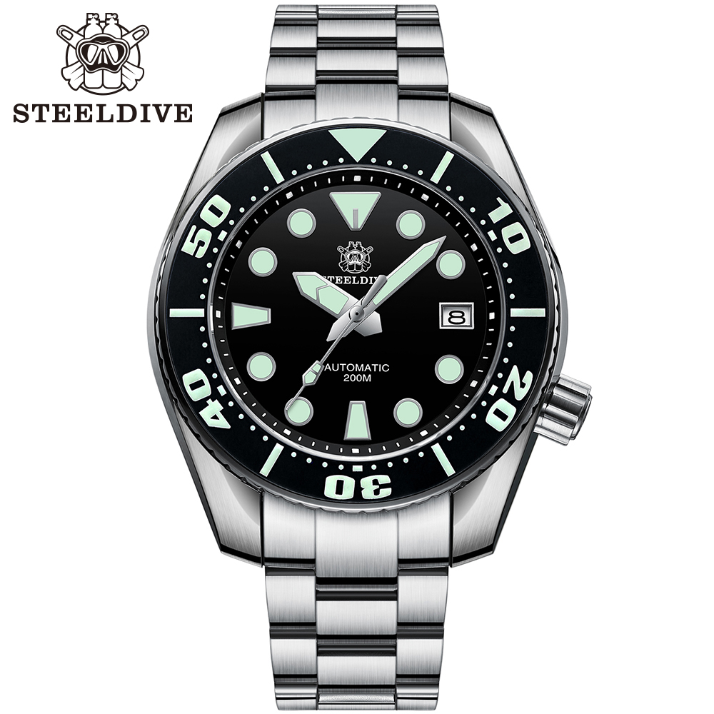 STEELDIVE Official SD1971 Ceramic Bezel Sapphire Glass 200M Waterproof NH35 Automatic Movement Mens Dive Watch