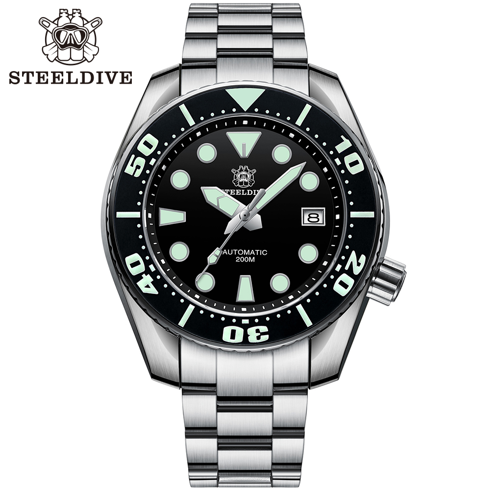STEELDIVE Official SD1971 Ceramic Bezel Sapphire Glass 200M Waterproof NH35 Automatic Movement Mens Dive Watch