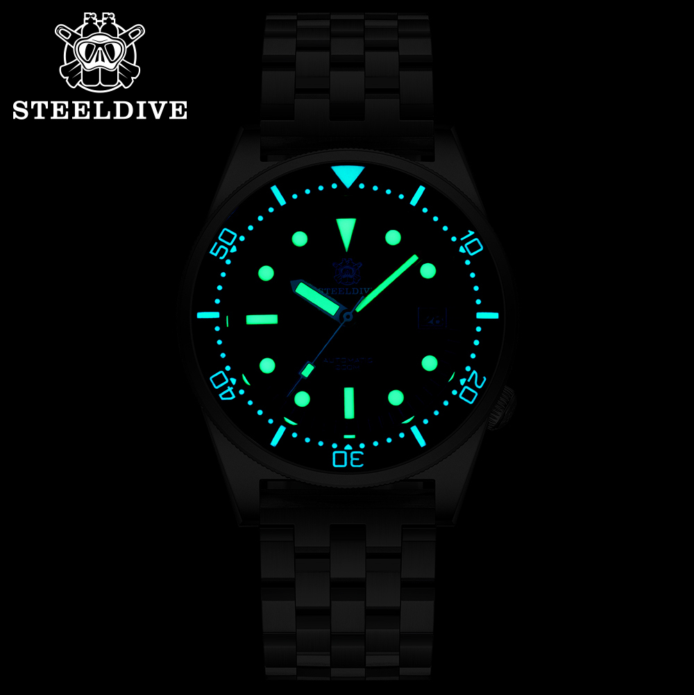 STEELDIVE Official SD1979 42mm Case Swiss Luminous Ceramic Bezel Sapphire Glass NH35 200M Waterproof Dive Watch Men
