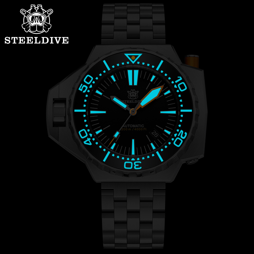 STEELDIVE Official SD1969 Proplof 56mm Case 1200m Waterproof Japanese NH35 automatic mechanical movement Mens Dive Watch