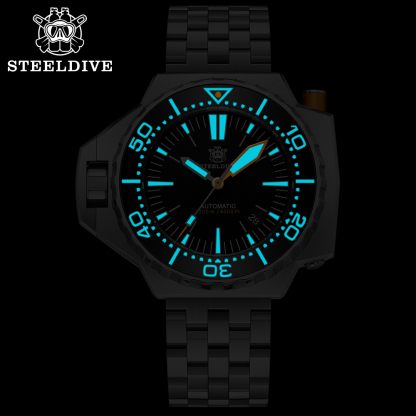 STEELDIVE Official SD1969 Proplof 56mm Case 1200m Waterproof Japanese NH35 automatic mechanical movement Mens Dive Watch