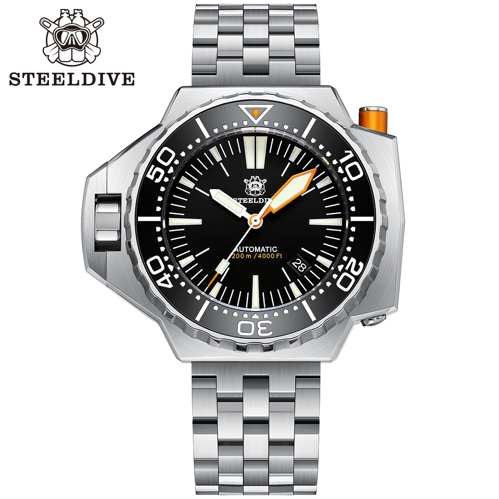 STEELDIVE Official SD1969 Proplof 56mm Case 1200m Waterproof Japanese NH35 automatic mechanical movement Mens Dive Watch