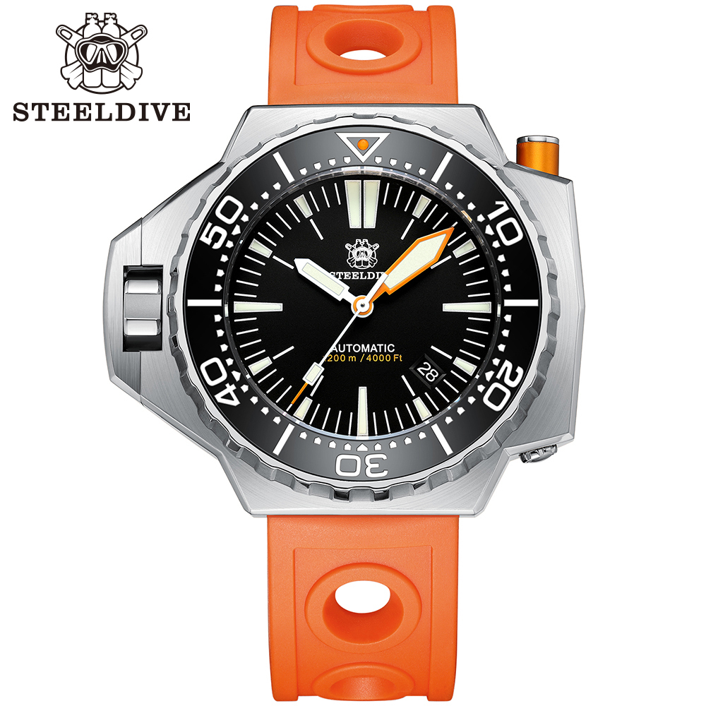 STEELDIVE Official SD1969 Proplof 56mm Case 1200m Waterproof Japanese NH35 automatic mechanical movement Mens Dive Watch