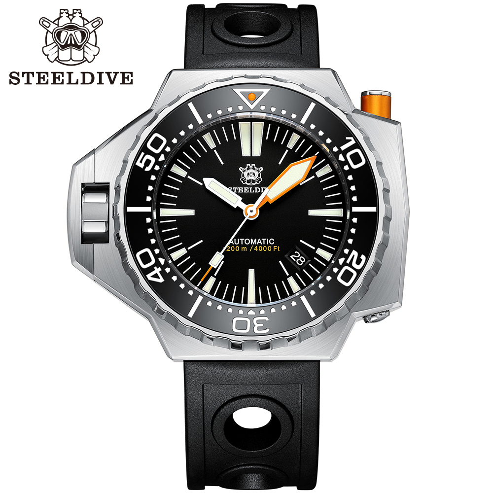 STEELDIVE Official SD1969 Proplof 56mm Case 1200m Waterproof Japanese NH35 automatic mechanical movement Mens Dive Watch