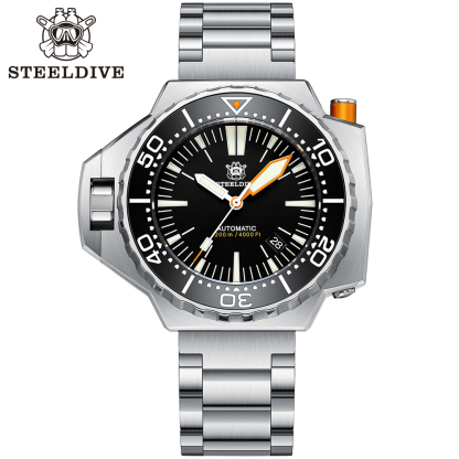 STEELDIVE Official SD1969 Proplof 56mm Case 1200m Waterproof Japanese NH35 automatic mechanical movement Mens Dive Watch