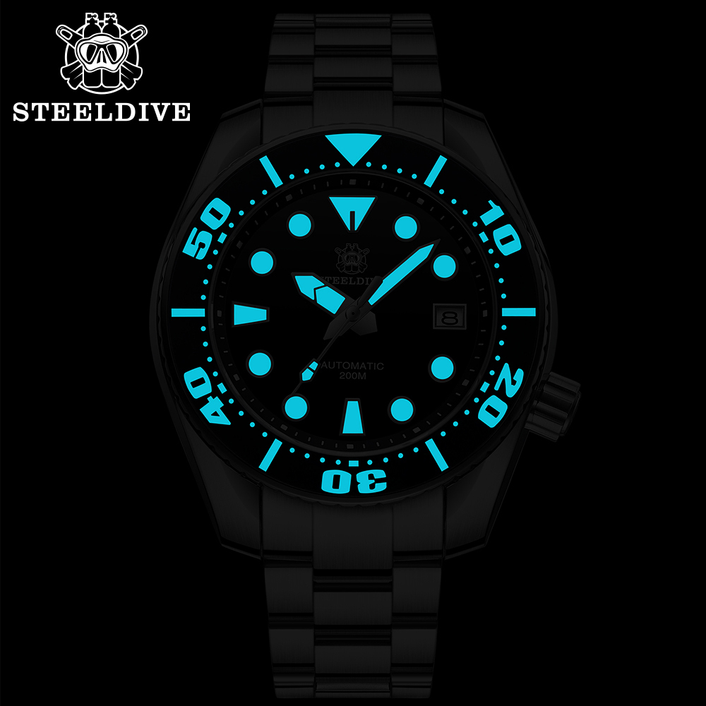 STEELDIVE Official SD1971 Ceramic Bezel Sapphire Glass 200M Waterproof NH35 Automatic Movement Mens Dive Watch
