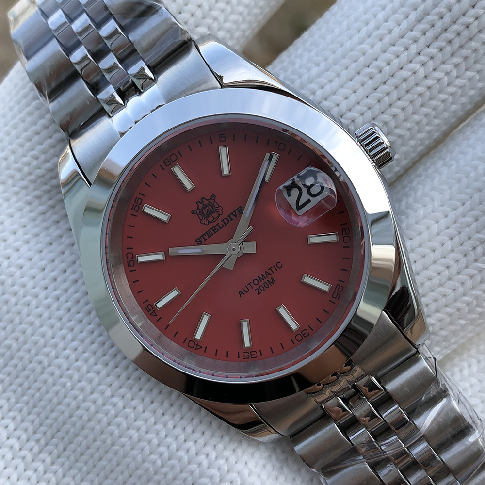 STEELDIVE Official SD1934 Simple Design 39mm 200M Waterproof NH35 Automatic Dive Watch