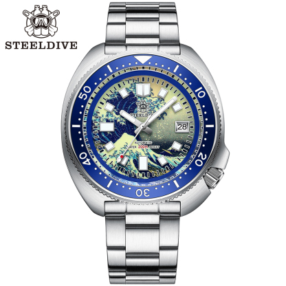 STEELDIVE Official SD1970J Kanagawa Dial Super Luminous NH35 Autoamtic 200M Dive Watch for Men