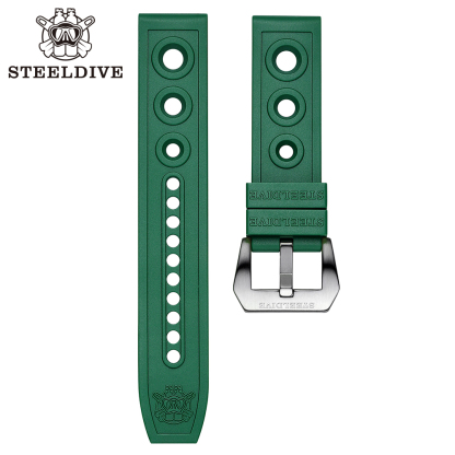 STEELDIVE Official SD2201 Rubber Material 20MM 22MM Replacement Strap Only