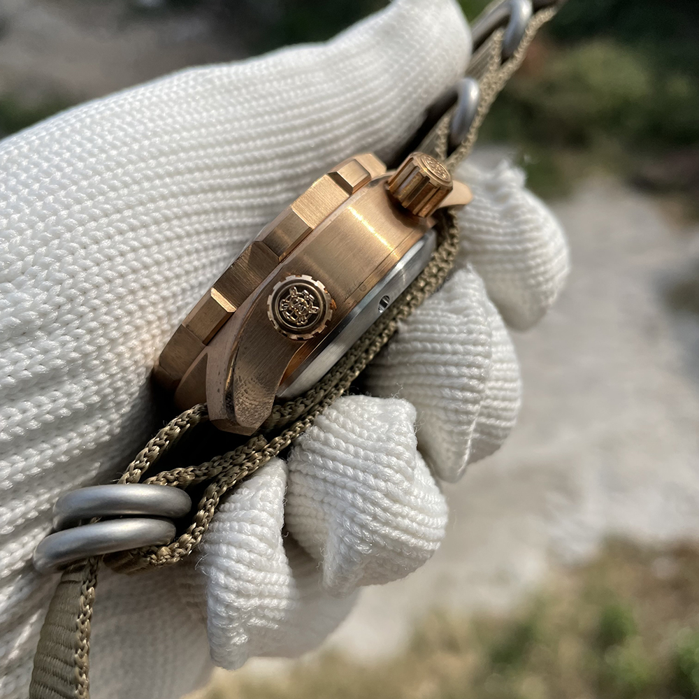 STEELDIVE Official SD1950S Two Buttons 44MM Solid Bronze Case 3000M Waterproof Sappire Glass NH35 Automatic Dive Watch