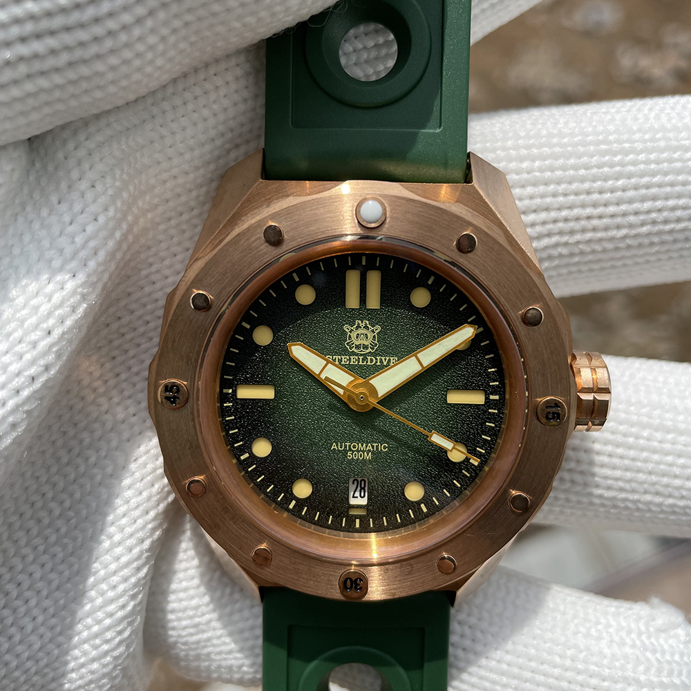 STEELDIVE Official SD1960S 500M Waterproof Bronze Dive Watch
