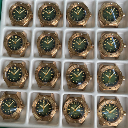 STEELDIVE Official SD1960S Green Dial 46MM Bronze Buckle 500M Waterproof NH35 Automatic Bronze Dive Watch