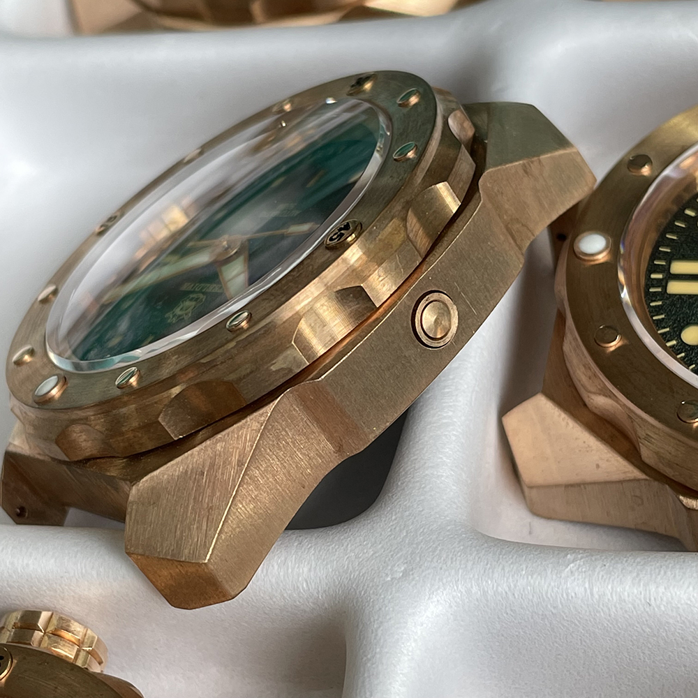 STEELDIVE Official SD1960S Green Dial 46MM Bronze Buckle 500M Waterproof NH35 Automatic Bronze Dive Watch