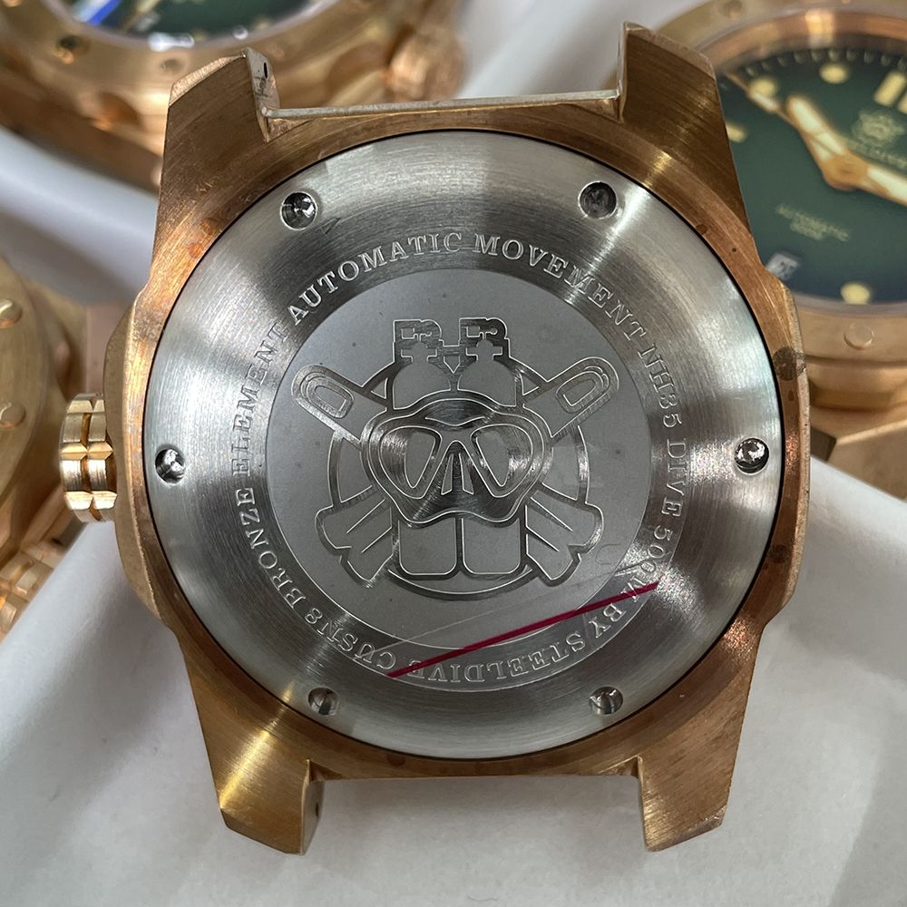 STEELDIVE Official SD1960S Green Dial 46MM Bronze Buckle 500M Waterproof NH35 Automatic Bronze Dive Watch