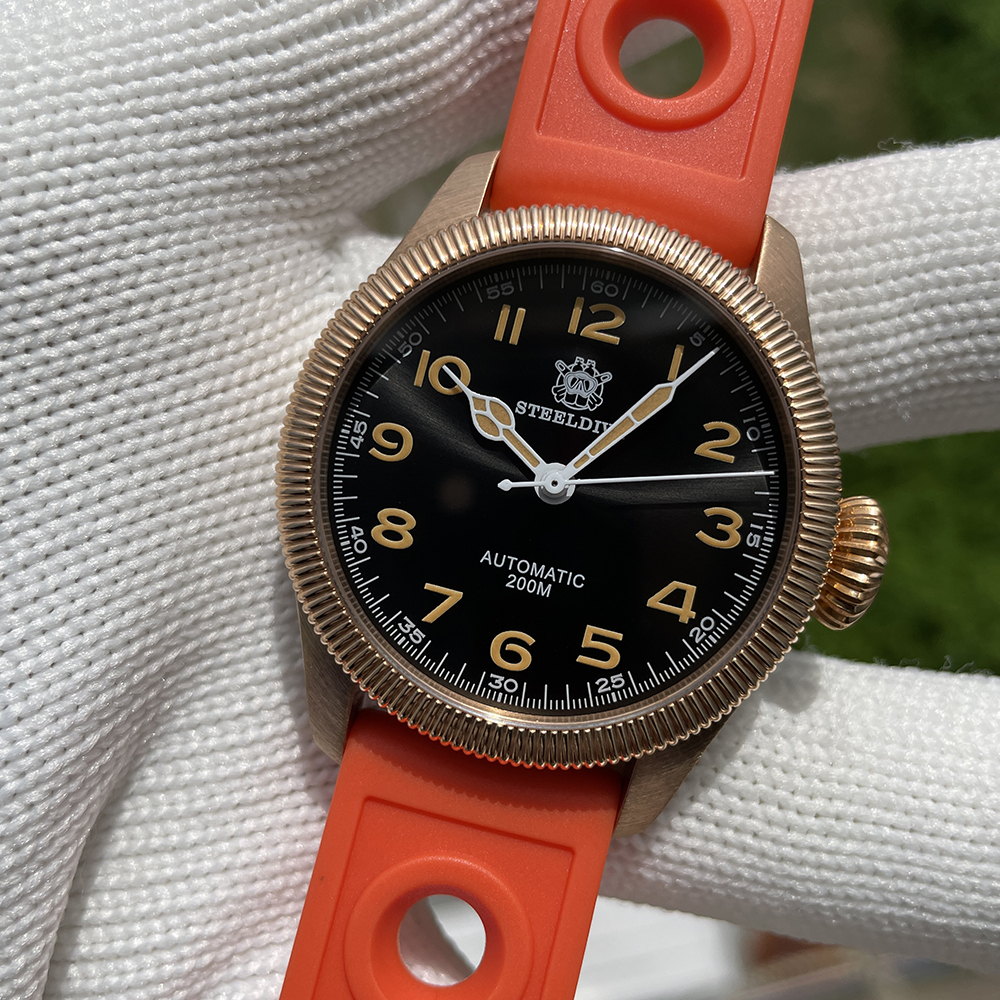 STEELDIVE Official SD1906S Simple Design NH35 Bronze Dive Watch