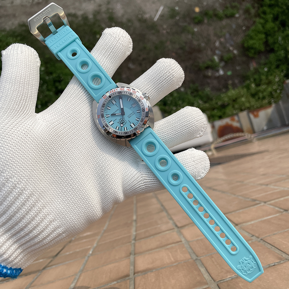 STEELDIVE Official SD2201 Rubber Material 20MM 22MM Replacement Strap Only