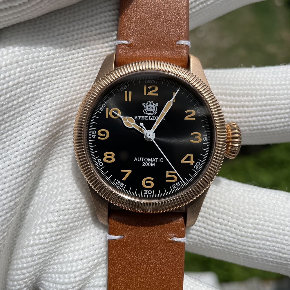 STEELDIVE Official SD1906S Simple Design NH35 Bronze Dive Watch