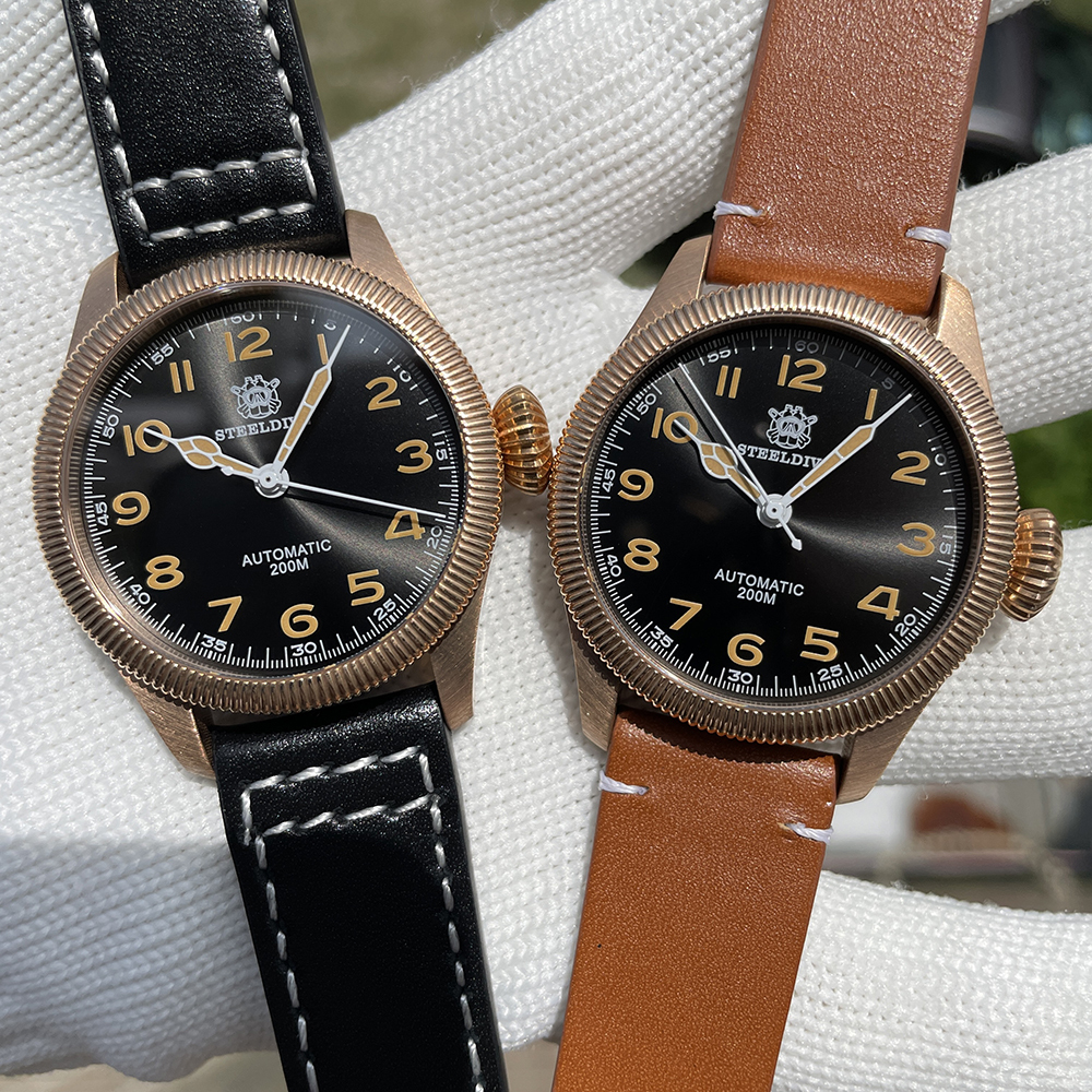 STEELDIVE Official SD1906S Simple Design NH35 Bronze Dive Watch