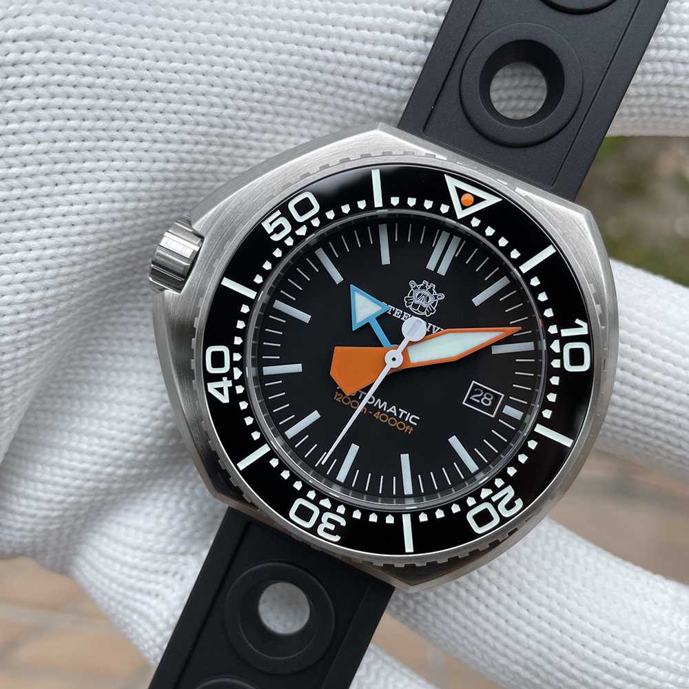 STEELDIVE Official SD1985 Swiss BGW9 Blue Luminous 1200M Waterproof NH35 Automatic Mens Dive Watch