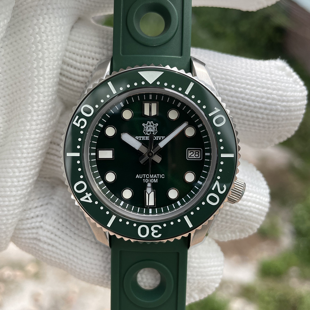 STEELDIVE Official SD1968 Swiss Luminous Sapphrie Glass 1000M Waterproof NH35 Automatic Dive Watch