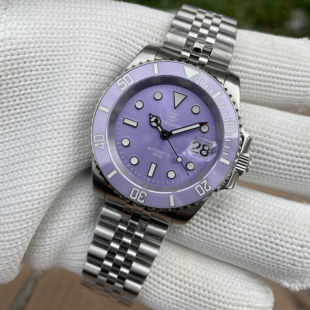 STEELDIVE Official SD1953 Purple Dive Watch