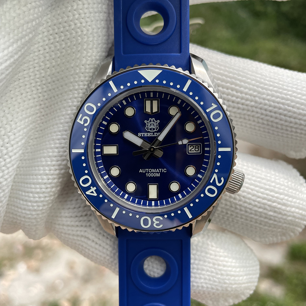 STEELDIVE Official SD1968 Swiss Luminous Sapphrie Glass 1000M Waterproof NH35 Automatic Dive Watch