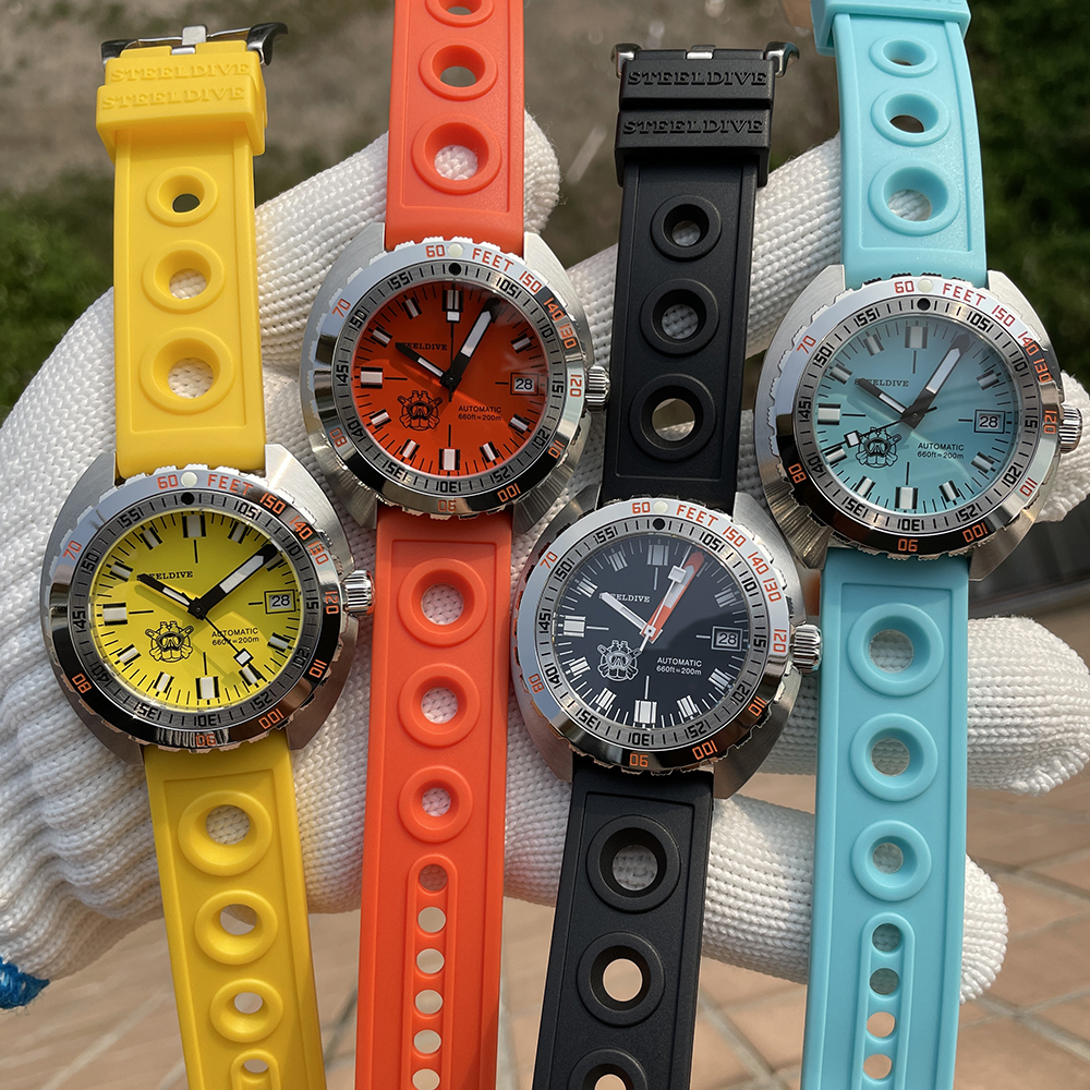 STEELDIVE Official SD1967 200M Waterproof 43mm Case Sapphire Glass NH35 Automatic Movement Mens Dive Watch