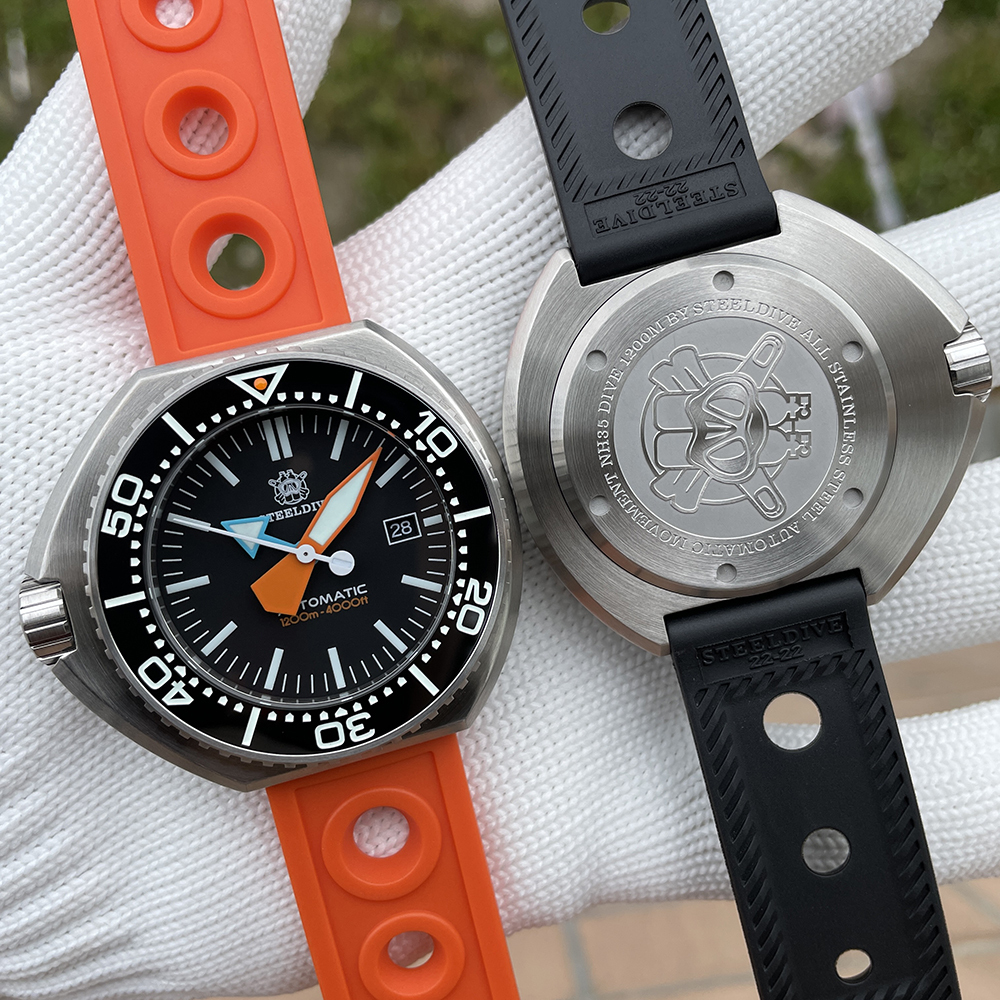 STEELDIVE Official SD1985 Swiss BGW9 Blue Luminous 1200M Waterproof NH35 Automatic Mens Dive Watch