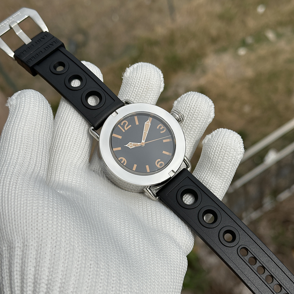 STEELDIVE Official SD1912 No Logo Version 47MM Polished Case 3000M Waterproof NH35 Automatic Mens Sports Watch