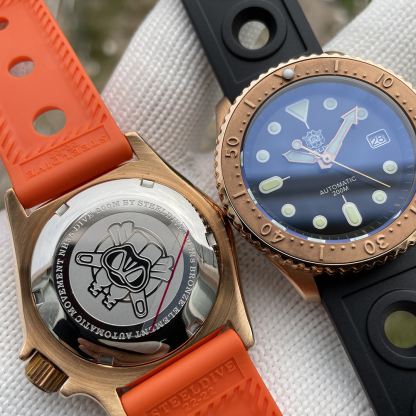 STEELDIVE Official SD1973S 41.2MM Bronze Case Bronze Bezel 200M Waterproof NH35 Automatic Movement Mens Dive Watch