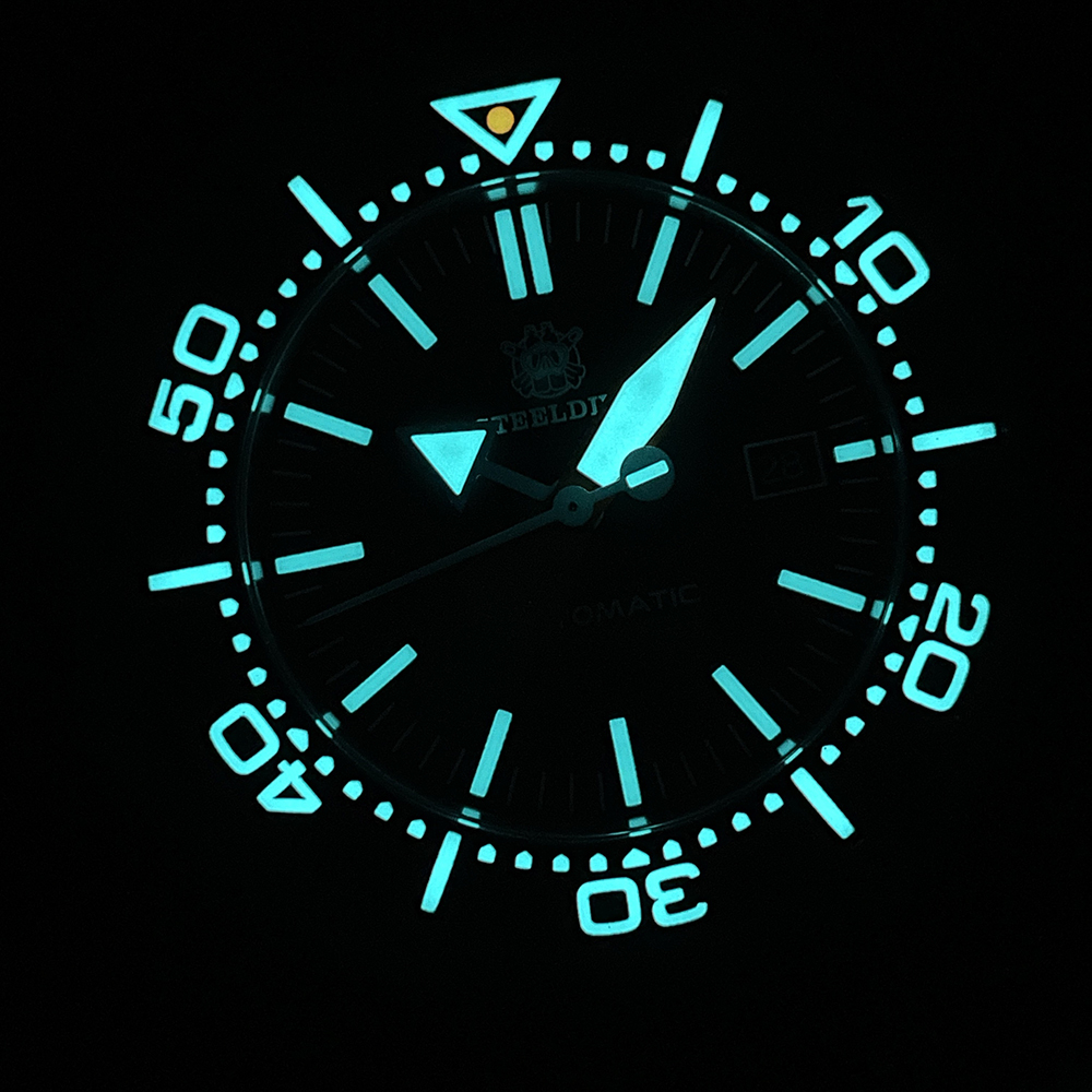 STEELDIVE Official SD1985 Swiss BGW9 Blue Luminous 1200M Waterproof NH35 Automatic Mens Dive Watch