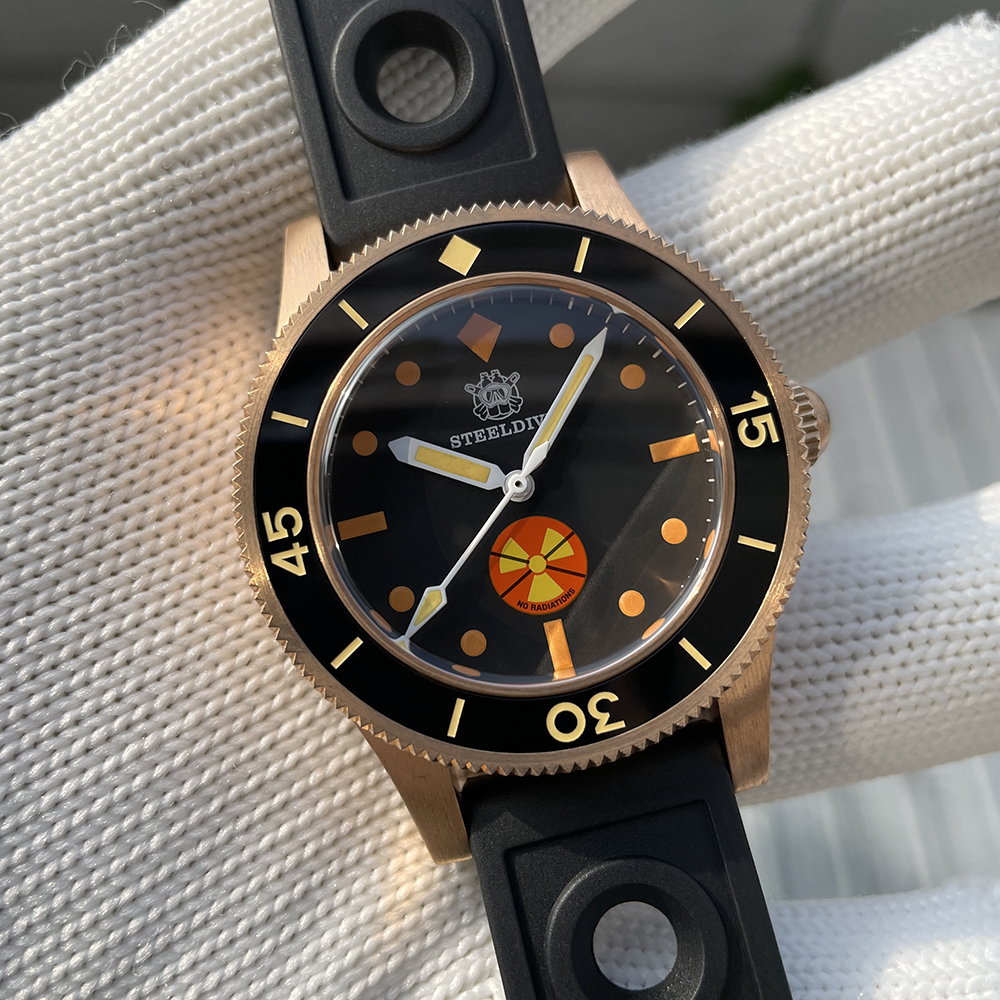 STEELDIVE Official SD1952VS New Arrival 300M Waterproof Solid Bronze NH35 Automatic Mens Dive Watch