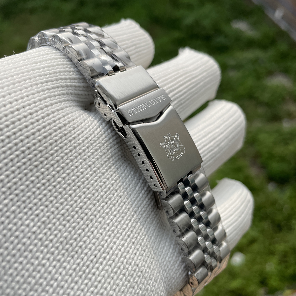 STEELDIVE Official Watch Parts 20mm Replacement Jubilee Bracelet only for SD1953 SD1954 SD1954C 1953J