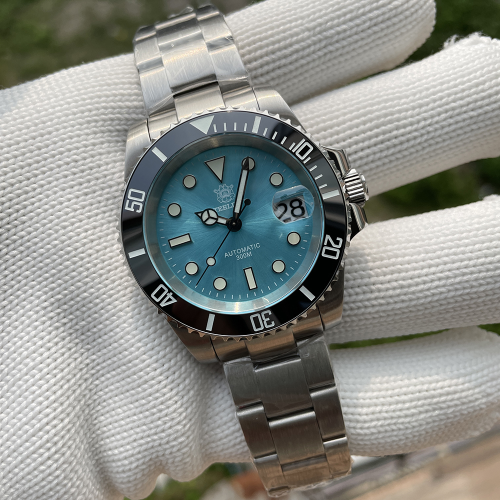 STEELDIVE Official SD1953 Turquoise Dial Black Bezel Insert 300M Waterproof Japan NH35 Automatic Mens Dive Watch