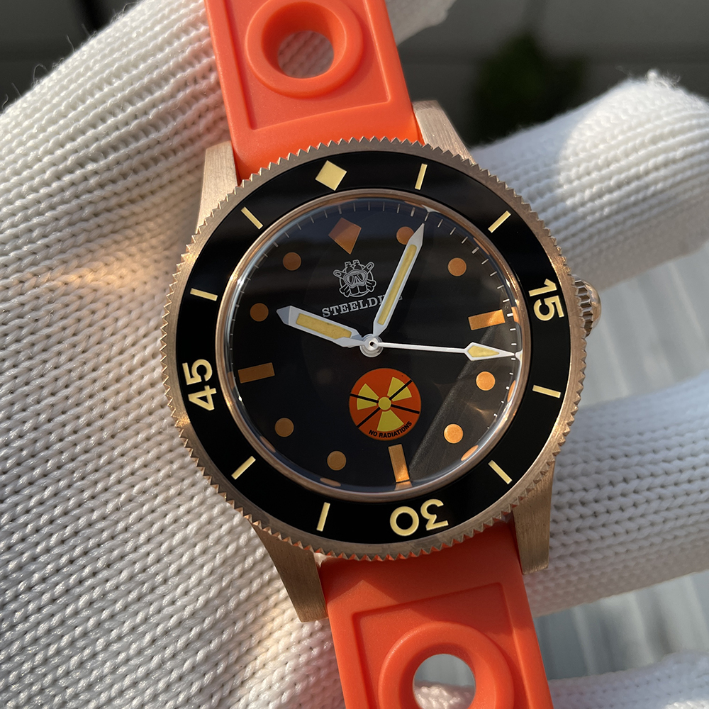 STEELDIVE Official SD1952VS New Arrival 300M Waterproof Solid Bronze NH35 Automatic Mens Dive Watch 