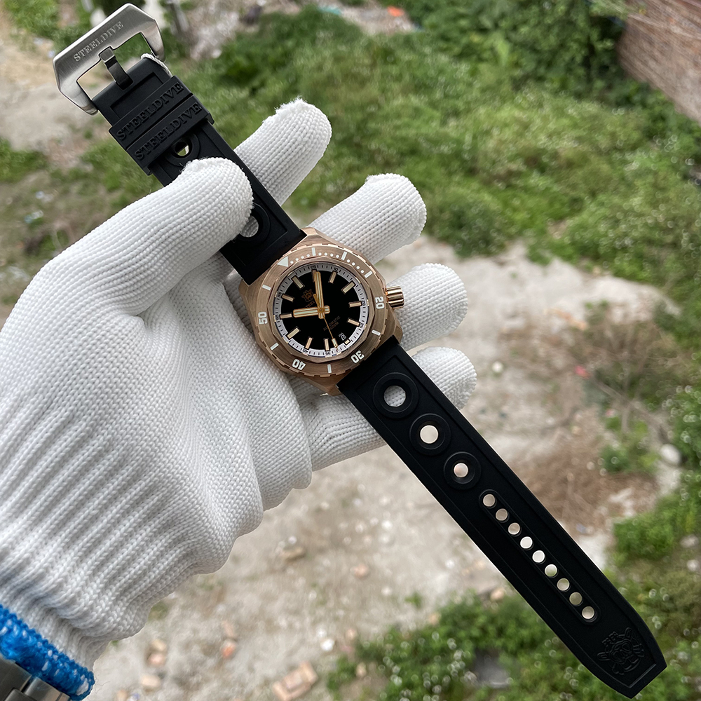 STEELDIVE Official SD1947S 44.5MM Black Dial Sapphrie Glass 1000M Waterproof NH35 Mens Automatic Mens Dive Watch