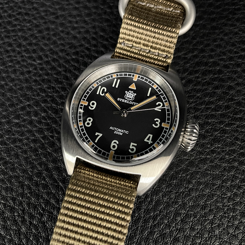 STEELDIVE Official SD1907 Small Size 36mm Case Sapphire Glass 200M Waterproof Automatic Dive Watch