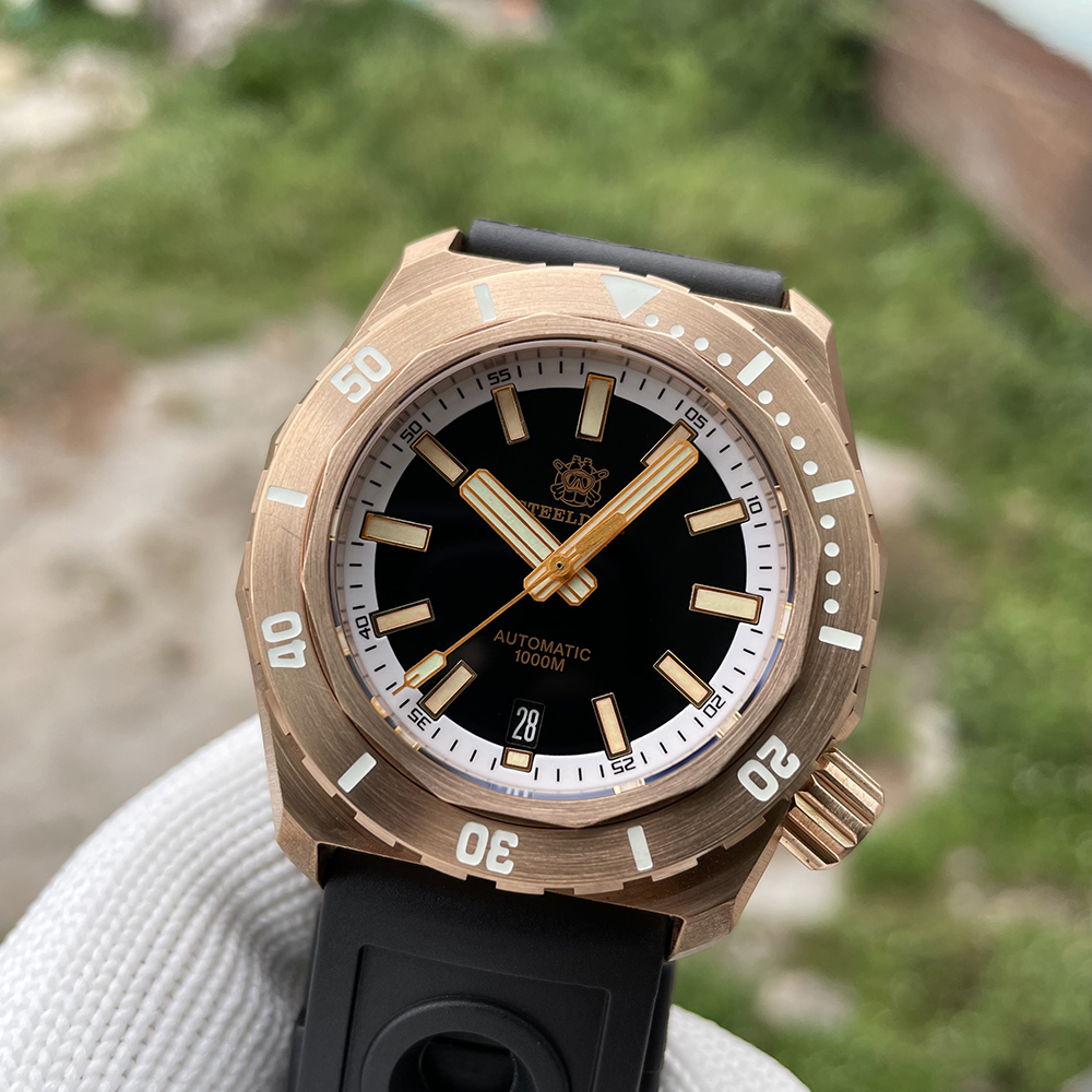 STEELDIVE Official SD1947S 44.5MM Black Dial Sapphrie Glass 1000M Waterproof NH35 Mens Automatic Mens Dive Watch