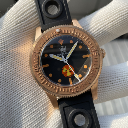 STEELDIVE Official SD1952VS New Arrival 300M Waterproof Solid Bronze NH35 Automatic Mens Dive Watch 