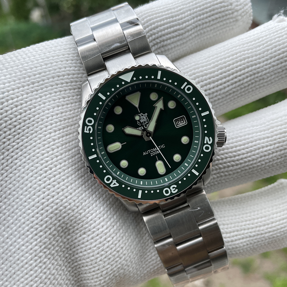 STEELDIVE Official SD1973 Swiss Luminous Ceramic Bezel Insert Sapphire Glass 200mm Waterproof 41.2mm NH35 Mens Dive Watch